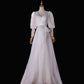 French Luxury White Wedding Dresses for Bride Elegant Sexy Long Prom Party Dress Women 2 Ways Wear Spaghetti Strap vestidos