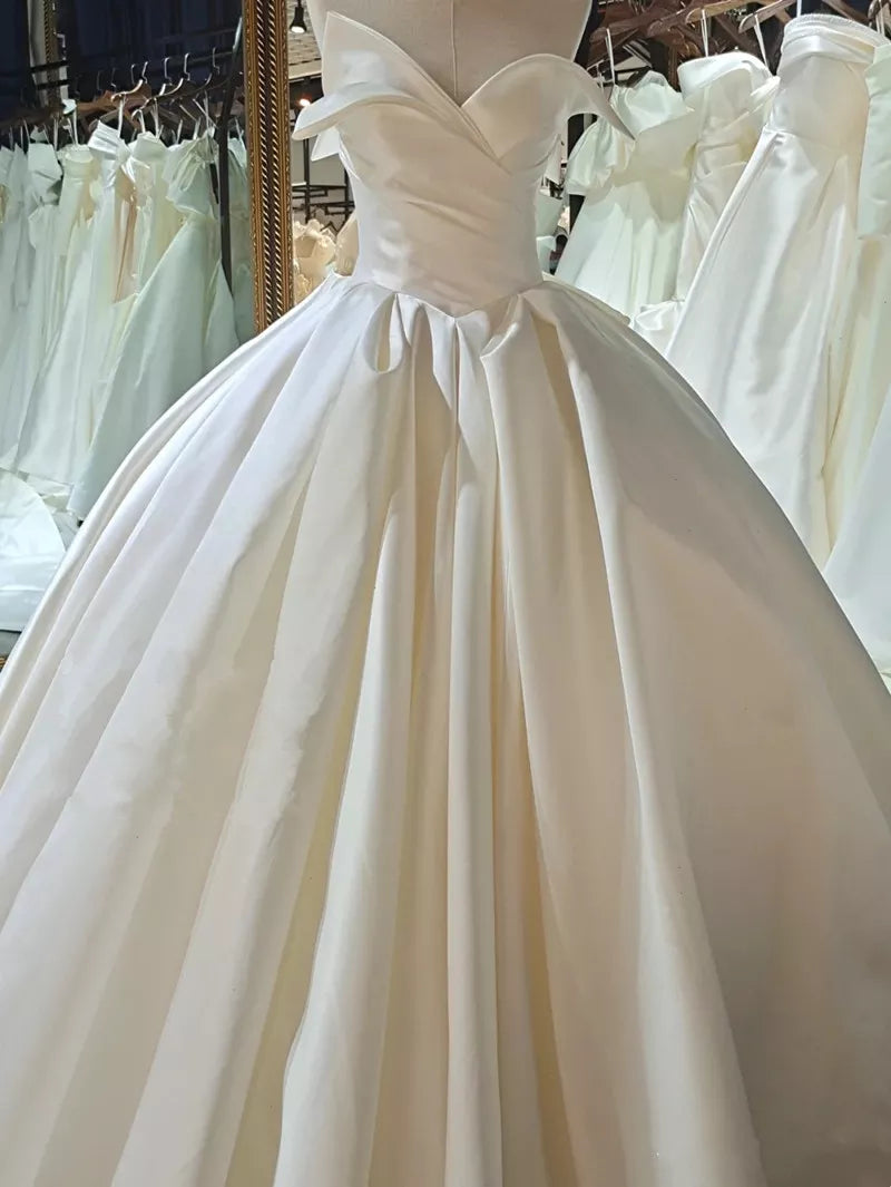 Satinato piatto con testura di raso importato mikado per tessuto abito da sposa fai -da -te