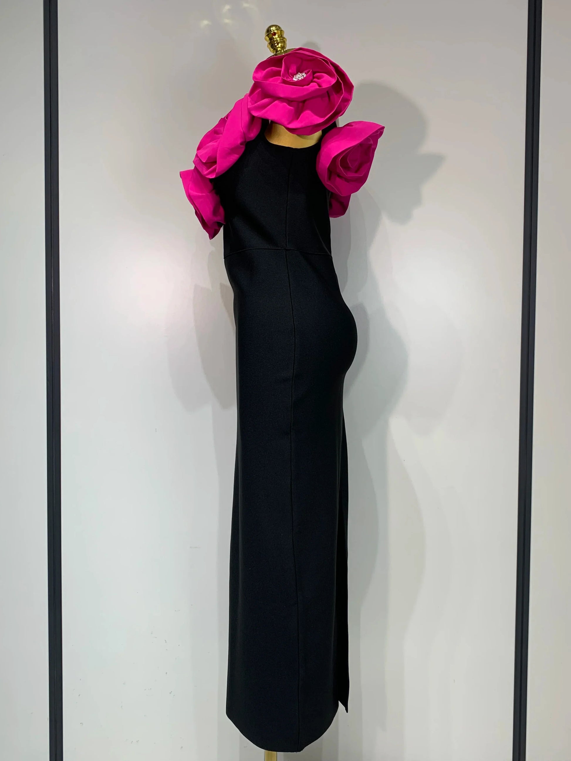 Women Sexy Off Shoulder Flower Diamonds Bodycon Bandage Dress Celebrity Elegant Evening Luxury Birthday Party Dresses