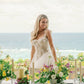Gaun Perkahwinan Pendek A-Line 3D Bunga Tulle Tulle Brides Gaun Parti Untuk Wanita Gaun Koktel Vestidos Novias Boda