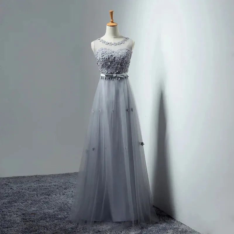 Chiffon Bridesmaid Wedding Party Maxi Dresses for Women Summer Elegant Sexy Slim Floral Long Prom Evening Party Bride Dress White Floor length | cn