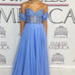 Purple Chiffon Prom Dresses Strapless A-line vestidos de noche Elegant Floor-Length Lace Appliques Formal Evening