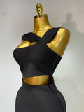 Bandage Dresses for Women Black Bodycon Dress Evening Party Celebirty Elegant Sexy Cut Out Midi Birthday Club Dresses