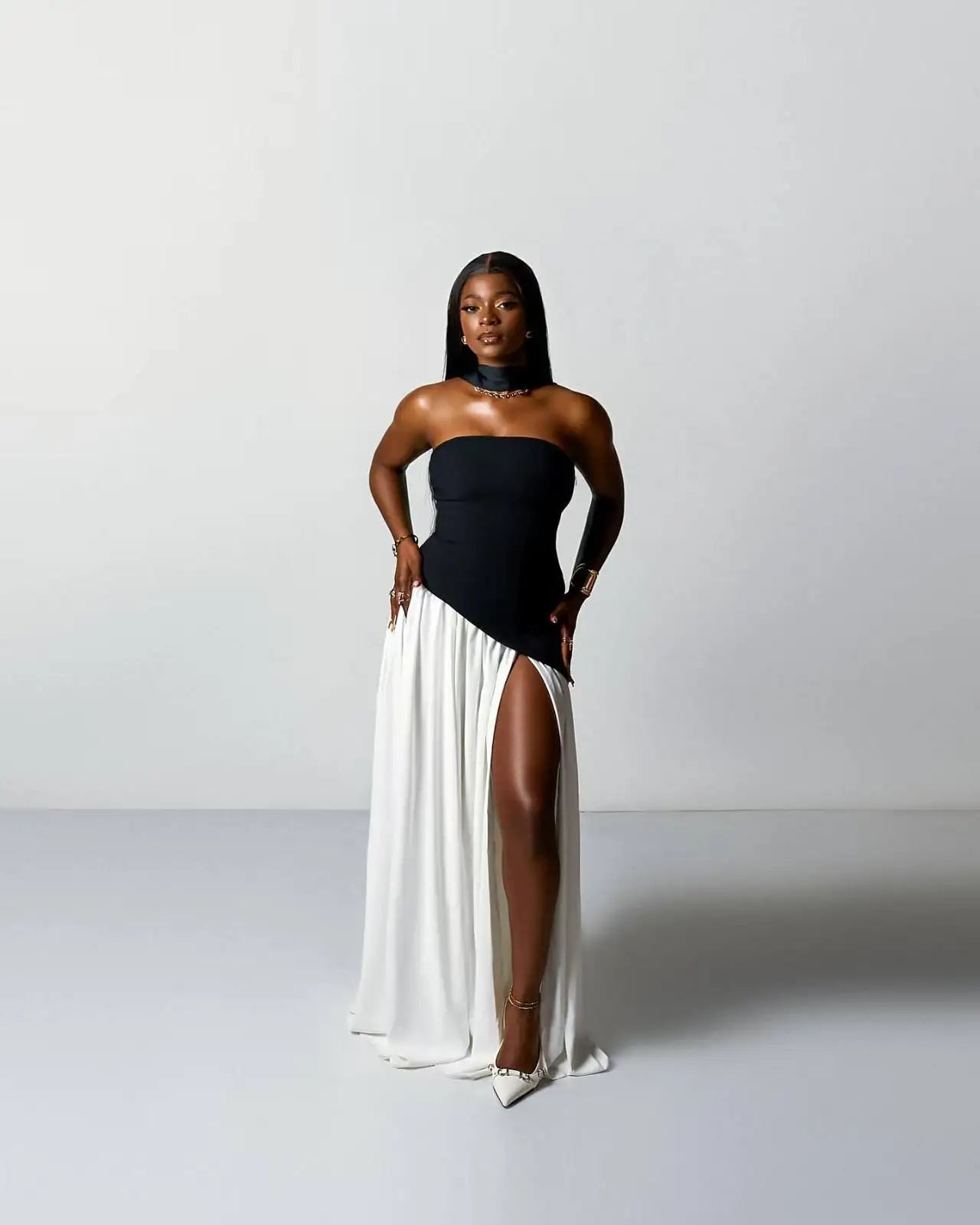 Top Quality Women Sexy Strapless Laced-up Bodycon Long Maxi Dress Nightclub Party Birthday Photo Shoot Vacation Fashion Outfit black