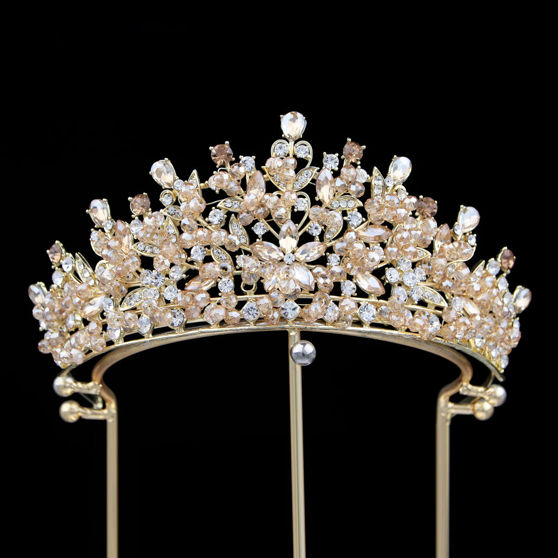 Crystal Crowns For Queen Princess Bridal Tiara Crown For Wedding Bride Hair Accessories Pageant Women Diadem Wedding Headdress as picture 2