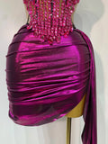 Luxury Birthday Party Celebration Dress Singer Dancer Stage Perform Clothing Drag Queen Costume Evening Party Nightclub Outfit