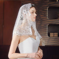 Mantilla Lace Veils For Women Spanish Muslim Head Covering Church Veil Black White Chapel Catholic Bridal Veils For Wedding