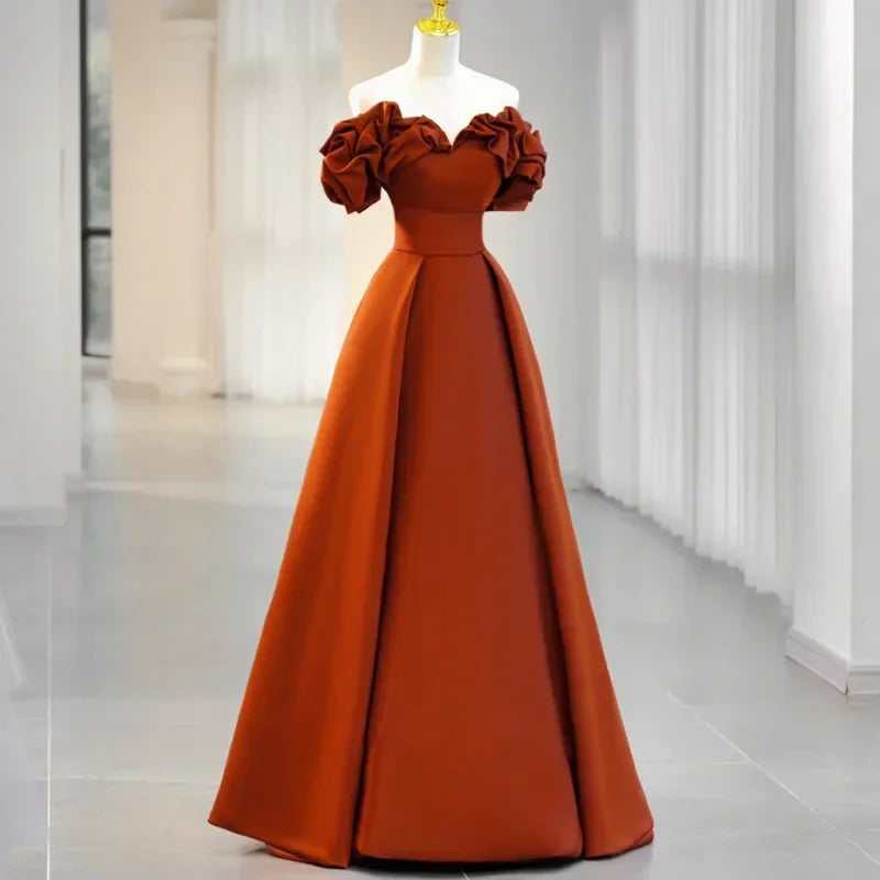 Elegant Dresses for Women Evening Dress Luxury Robe Prom Gown Formal Party Long Customized Occasion Wedding Women's Picture color