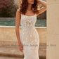Sexy Lace Mermaid Wedding Dress Customized Spaghetti Straps Illusion Applique Backless Court Train Robe De Mariee Bridal Gown