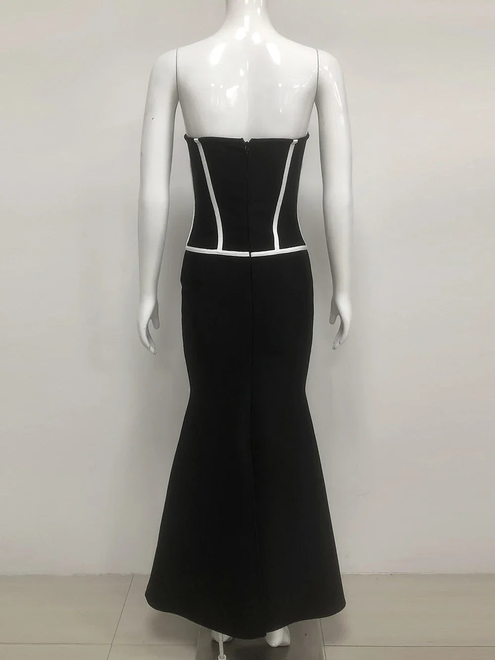 Sexy Off Shoulder 3D Flowers Bandage Mermaid Dresses Womens Strapless Evening Party Formal Long Dress Birthday Prom Vestidos