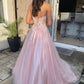 Lace Prom Dresses Tulle Pink Sweetheart Strapless Ball Gown Elegant Strapless Women Graduation Evening Gowns Formal Party