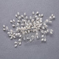 3pcs/set Pearl Wedding Hair Combs Headpieces Elegant Bridal Tiaras Side Combs Hair Clips Bride Hairpins Prom Bridal Hair Pieces