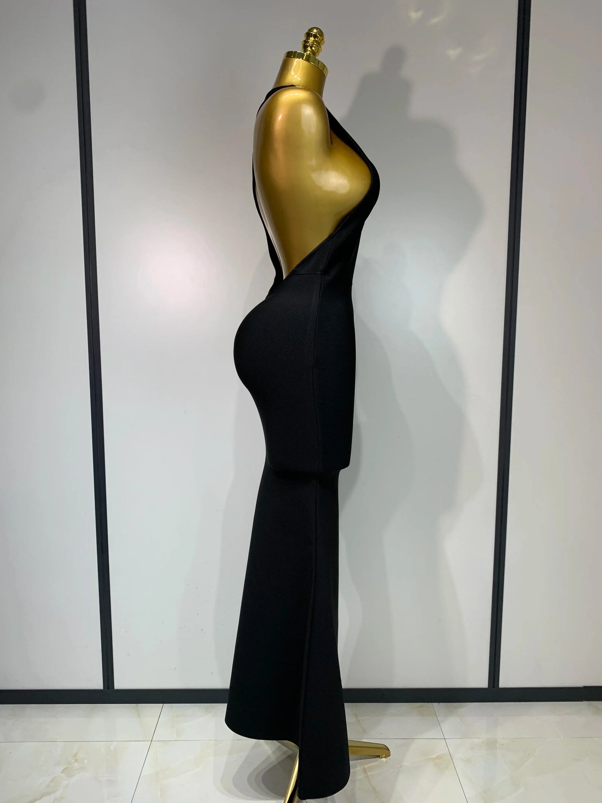 Women Sexy Backless Design Sleeveless Bodycon Bandage Dress Celebrity Elegant Evening Club Party Luxury Birthday Dresses