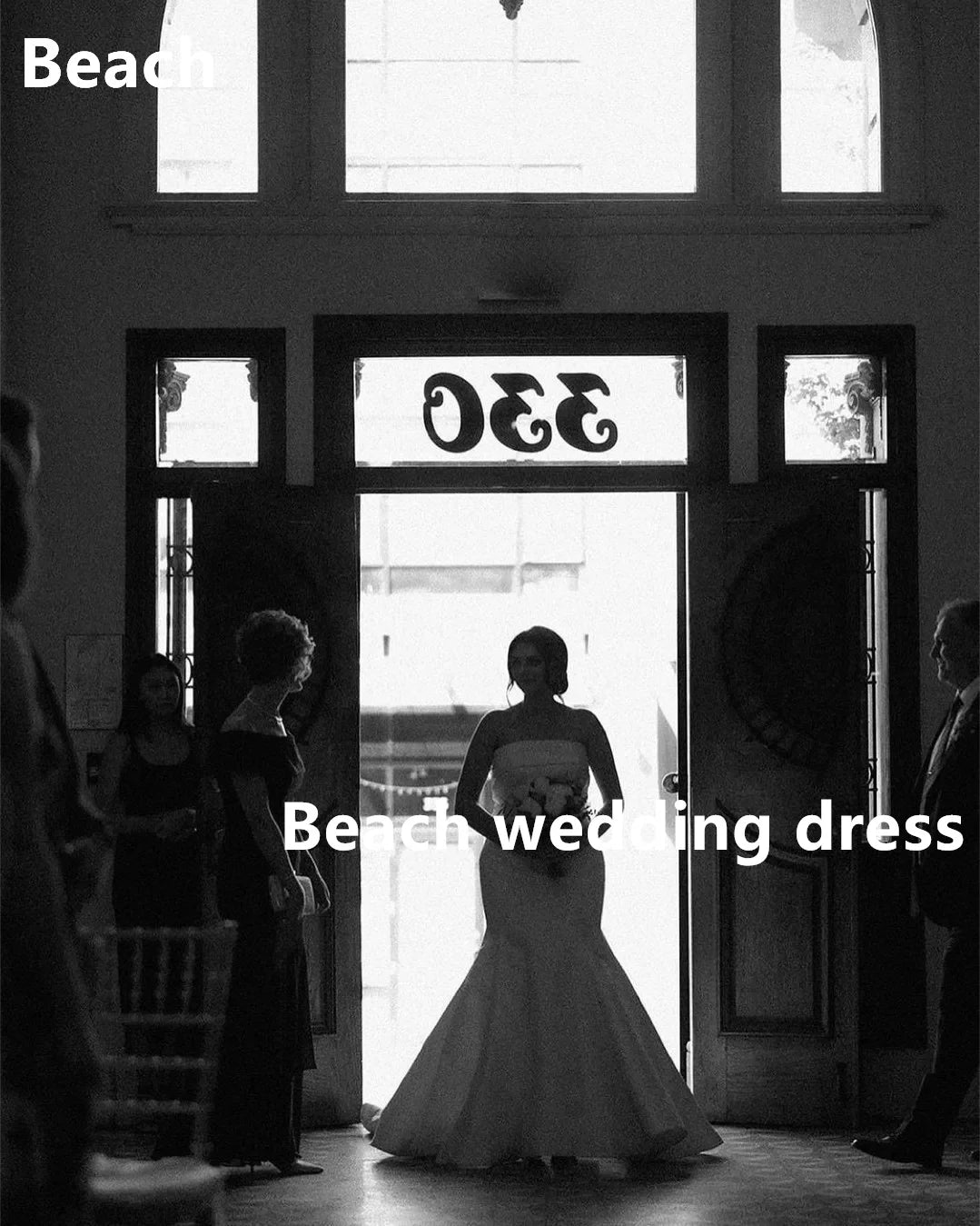 Nowoczesne miękkie satynowe syrenę bez ramiączki Wedding Court Train Sexy Bride sukienka Vestidos de novia 78