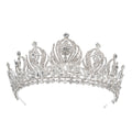 Baroque Wedding Crowns For Queen Crystal Bridal Tiara Crown For Pageant Miss Universe Diadem Prom Wedding Hair Jewelry Headdress as picture 1
