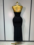Sexy Halter Backless Maxi Dress For Women Celebrity Elegant Gown Sleeveless Bodycon Club Birthday Evening Party Wedding Dresses
