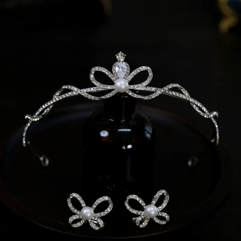 Small Tiara Crown For Wedding Bride Headpiece Crystal Princess Crowns For Women Girl 15 Years Prom Hair Jewelry Bride Headbands