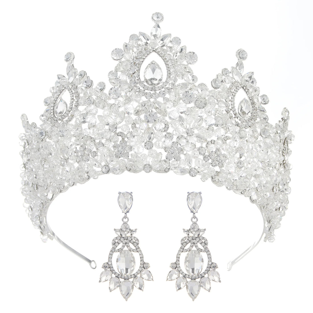 Baroque Crown For Queen Luxury Crystal Bridal Crowns And Tiaras For Wedding Hair Accessories Pageant Prom Hair Jewelry Headdress
