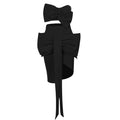 Sweet Bow Expose Wasit Woman Set Short Top And Bodycon Skirt 2 pieces Celebrate Birthday Party Vestido Summer Holiday Outfit black