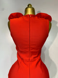 Fashion 3D Flower Sleeveless Bodycon Bandage Dress Women Celebrity Elegant Party Club Luxury Birthday Dress Vestidos