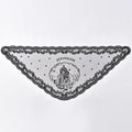 Black Lace Mantilla Veil For Church Spanish Head Covering Shawl For Women White Catholic Chapels Veils For Wedding Bridal Veils Red