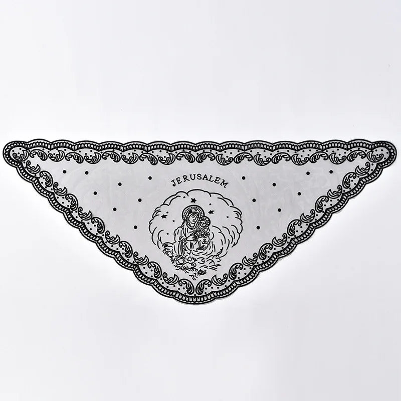 Black Lace Mantilla Veil For Church Spanish Head Covering Shawl For Women White Catholic Chapels Veils For Wedding Bridal Veils Red