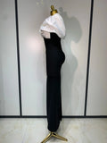 Women Sexy Off Shoulder Rhinestone Bodycon Maxi Long Bandage Dress Celebrity Elegant Evening Party Luxury Birthday Outfit