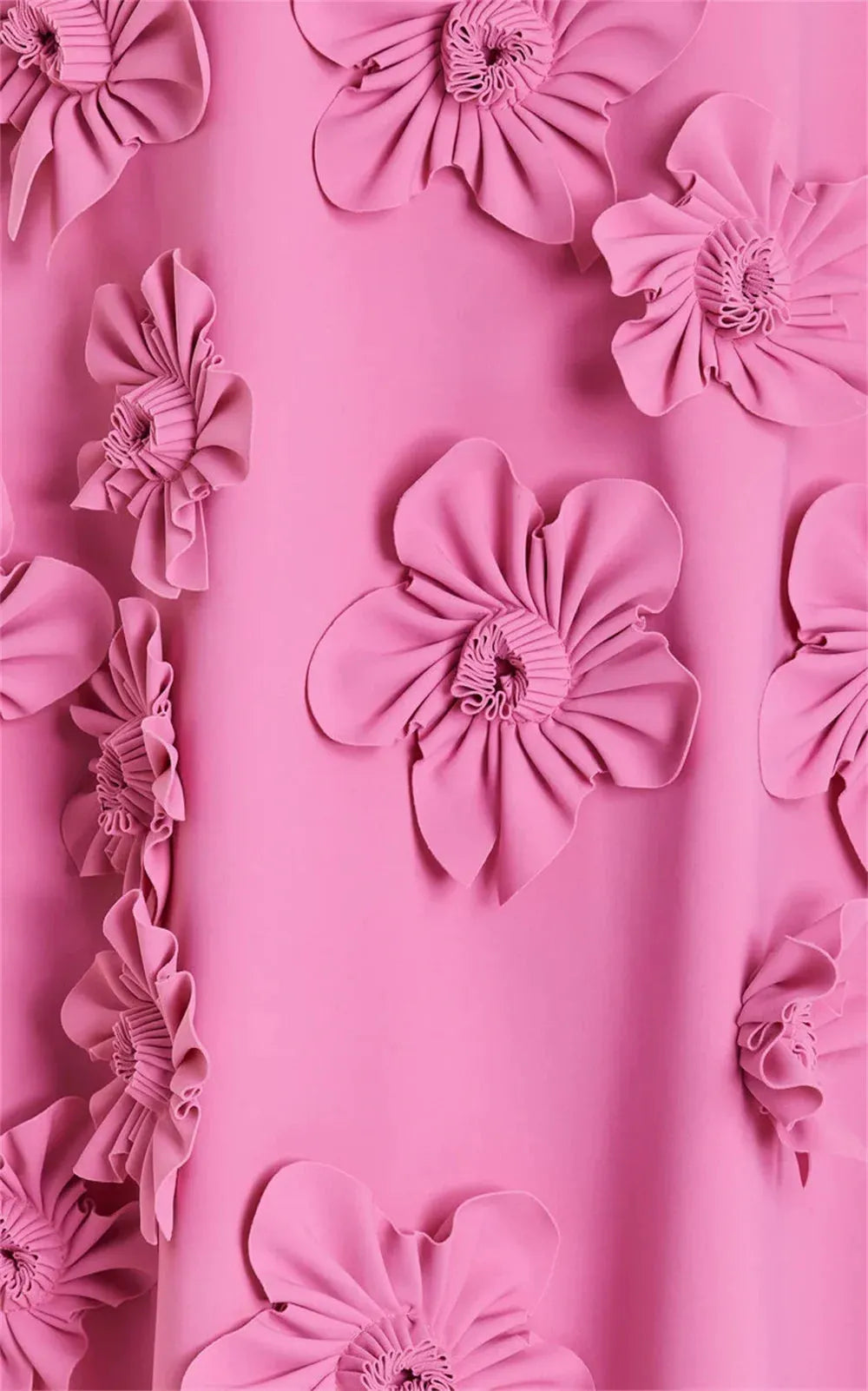 Pink 3D Flower Lace Appliques Prom Dresses Sheath Satin vestidos par b