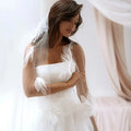 Women A-Line Wedding Dresses Strapless Princess Sleeveless Bridal Dress Formal Wedding Ball Prom Gowns Customized