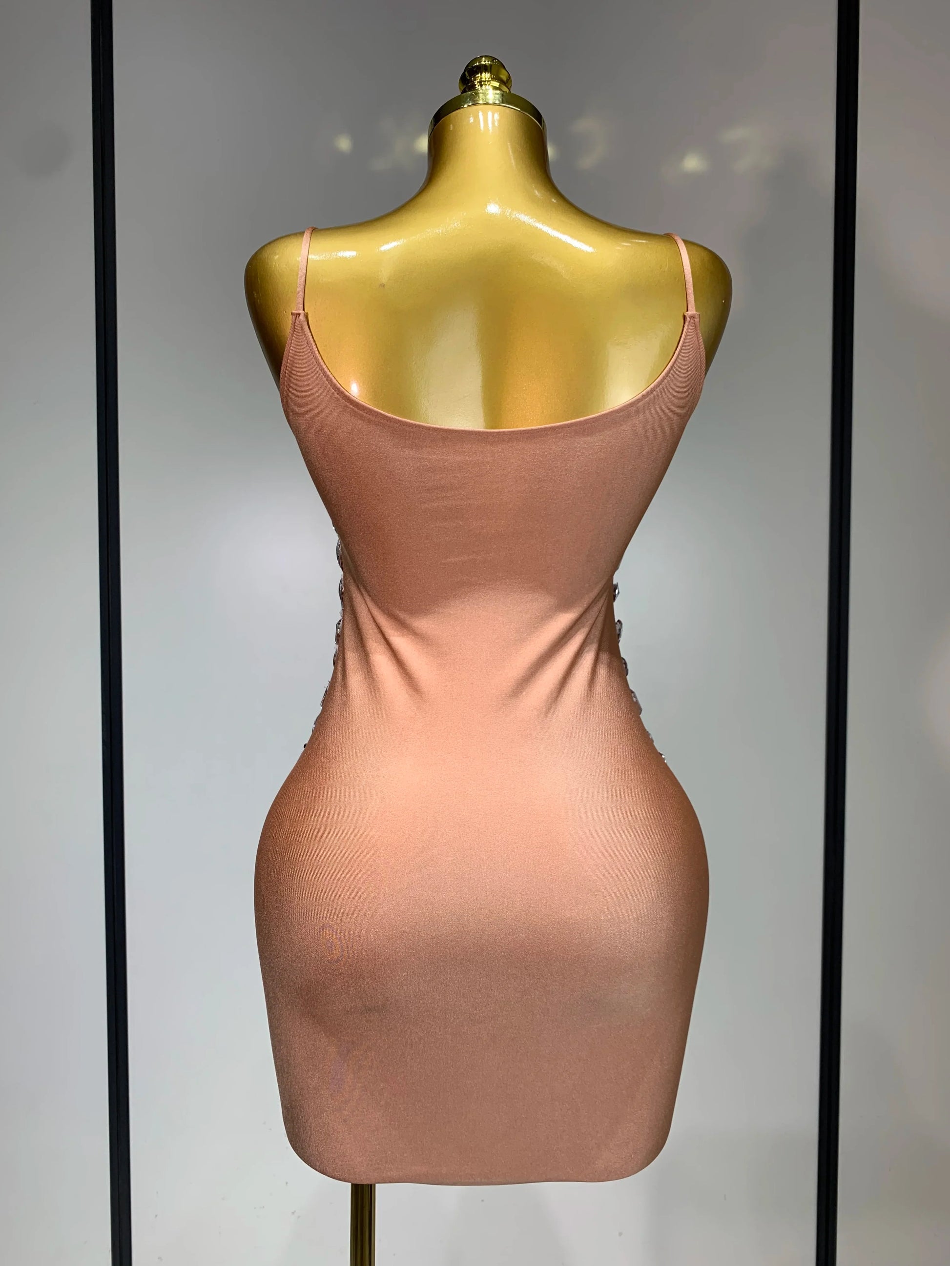Sexy Sparkly Rhinestones Bodycon Short Dress Women Celebirty Elegant Evening Party Luxury Birthday Gown Photoshoot Stage Costume