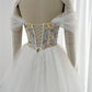 White Flowers Appliques Prom Dresses Off the Shoulde Tulle Mini فساتين السهرة Lace-up Back Sweet vestidos verano moda