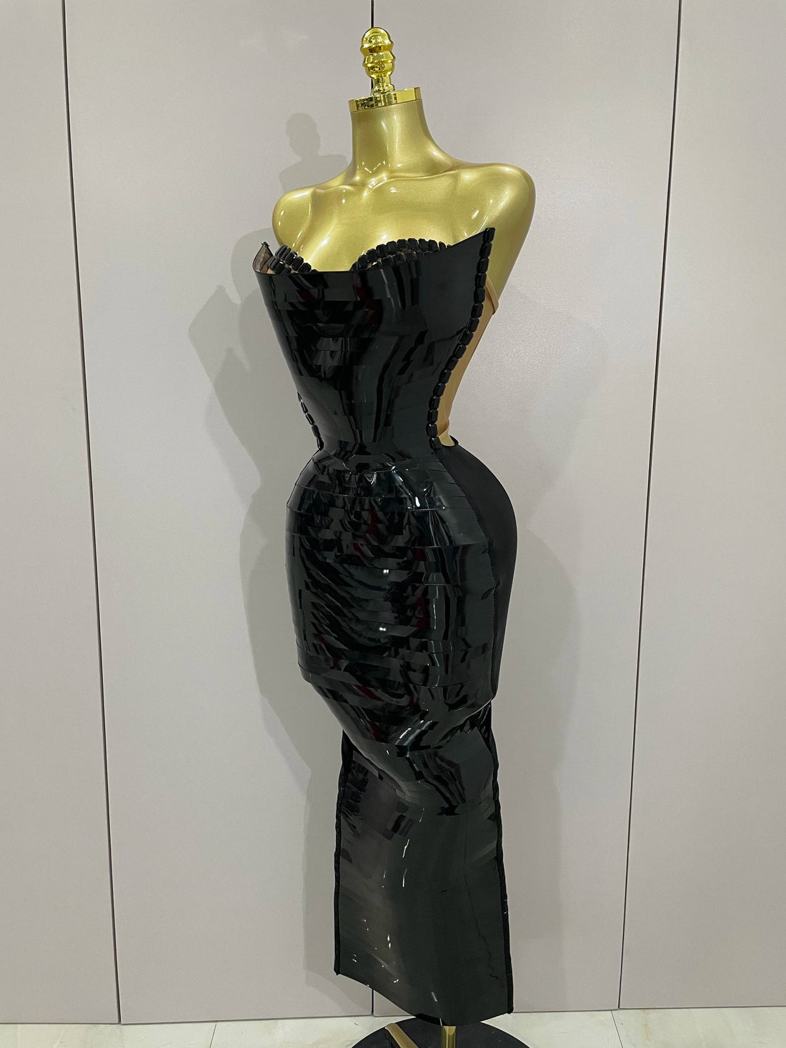 Black Shiny Sequin Sexy Chest Wrapped Dress Women Fashion Eveing Celebrate Birthday Party Stage Costume black