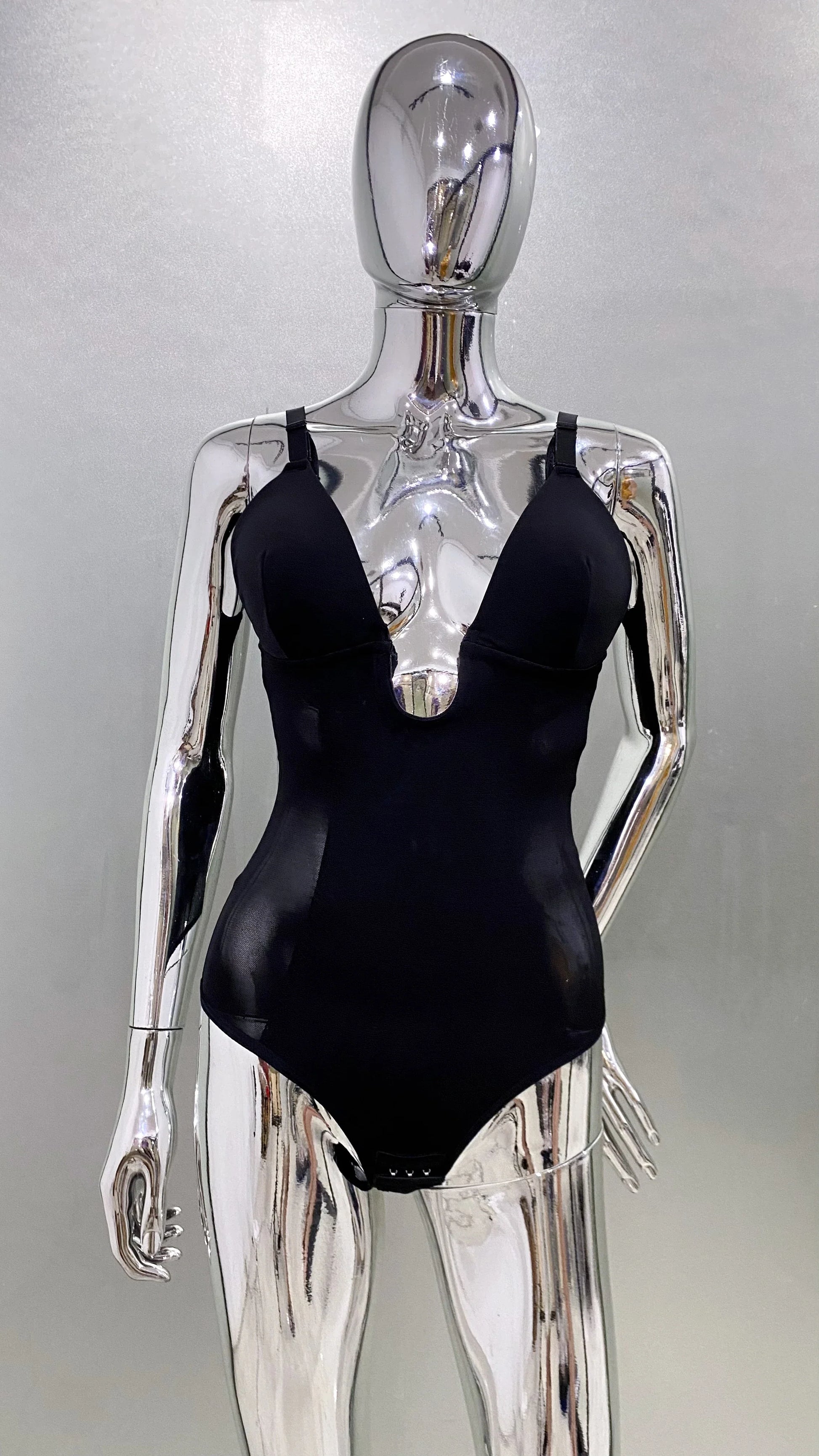 2 Color Woman Bodycon Body shaping Jumpbady Shapewear Evening Dress Under Wear Club Party Outfit Stage Performance Costume