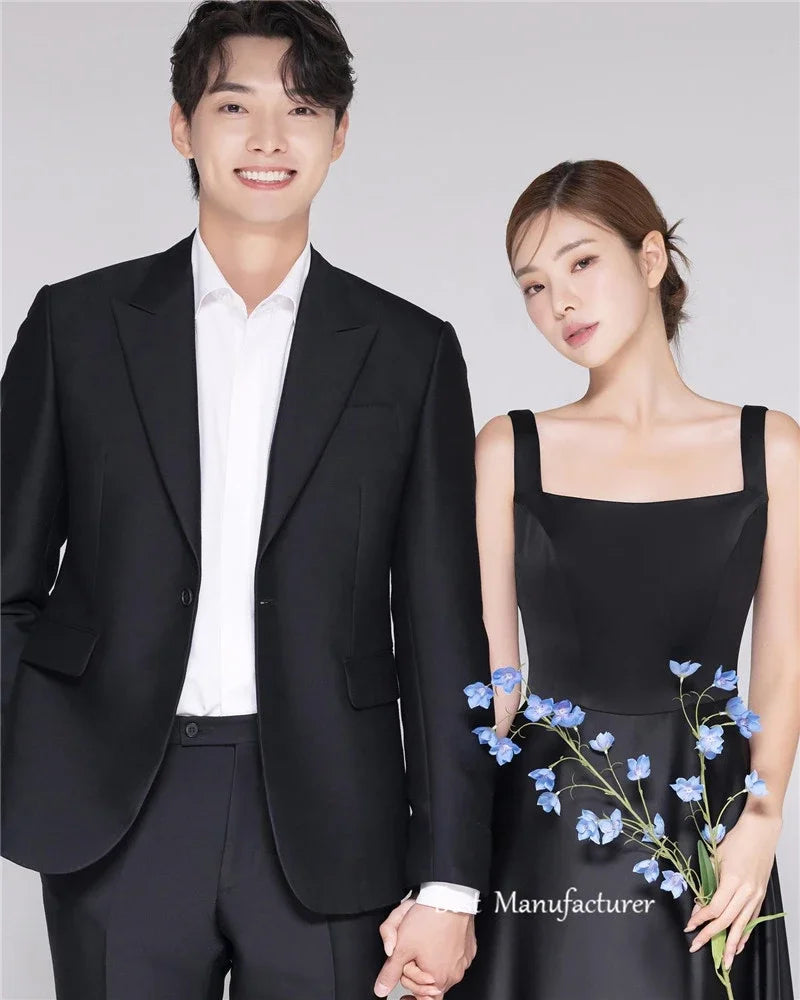 Korean Weddding Dresses for Women Party Wedding Evening Trend Wedding Dress Luxury Occasion Dresses Bride Prom Customized black