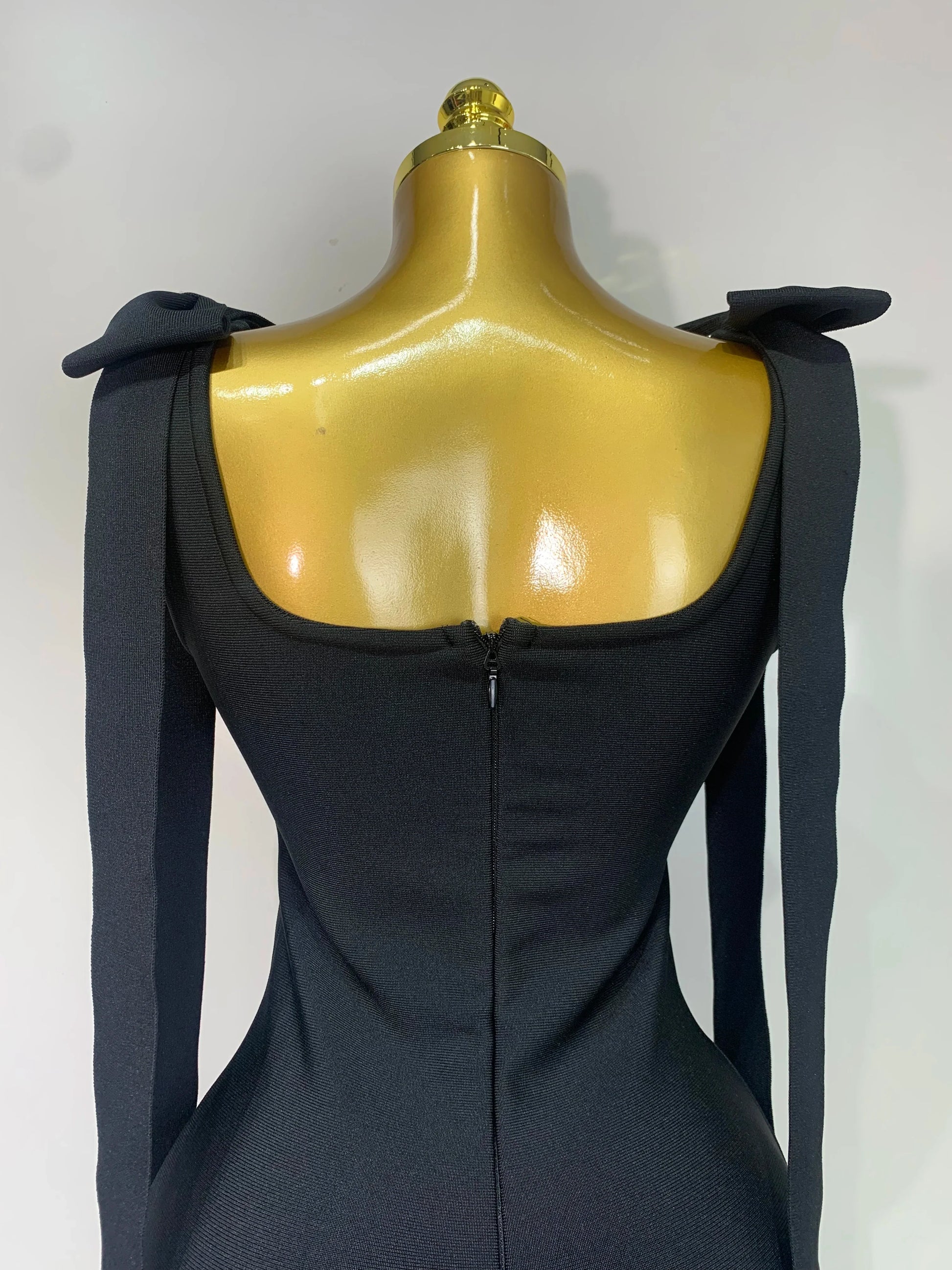 Women Celebrity Sexy Sparly Diamonds Black Mini Bodycon Bandage Dress Elegant Evening Party Luxury Birthday Dresses