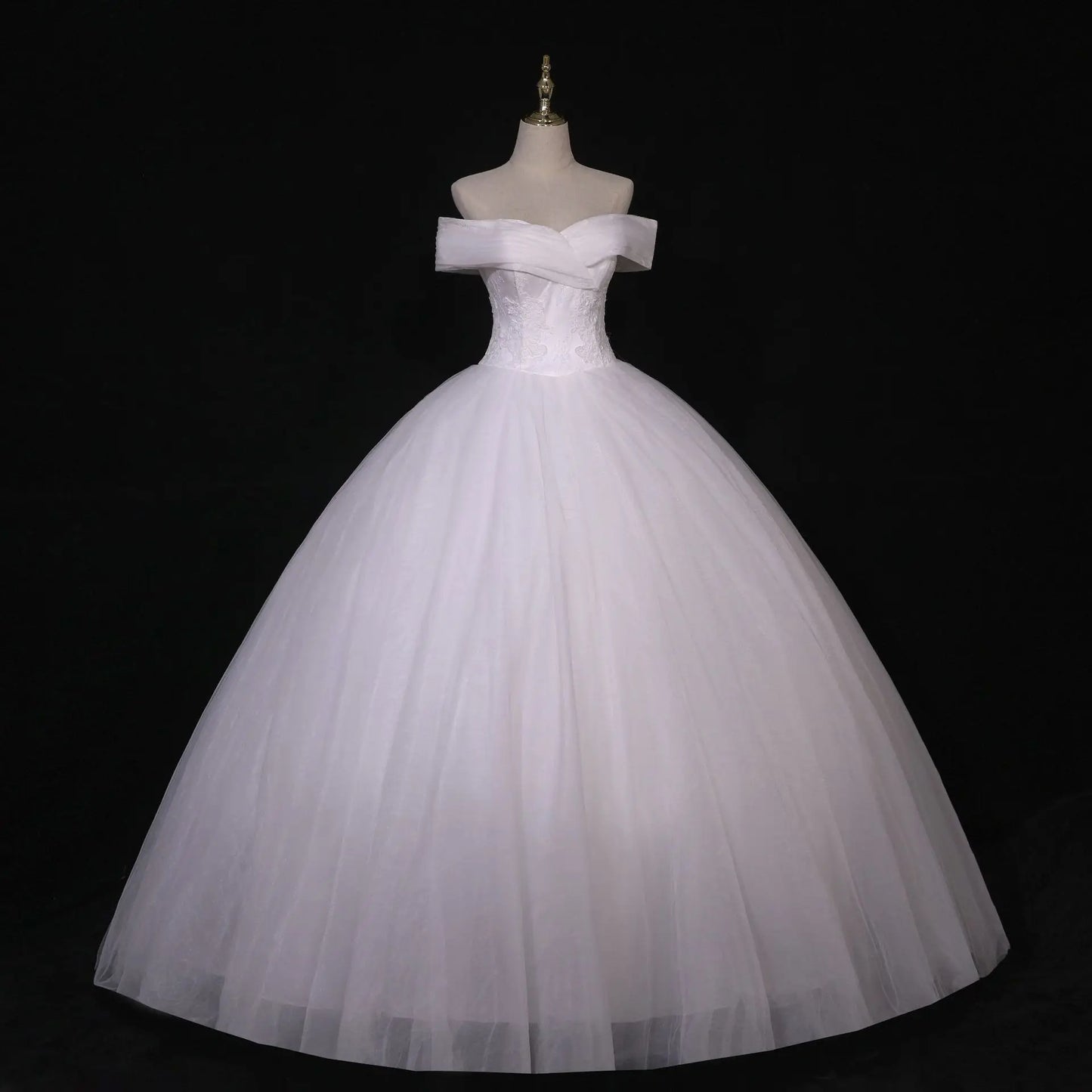 Luksusowe białe haftowane koronkowe ślubne syreny maxi sukienki na pannę młodą elegancką wysoką talię na ramię długie kobiety formalne sukienka