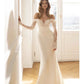 Gaun pengantin putri duyung 2 dalam 1 satin untuk pengantin wanita elegan dengan manik -manik custom made plus ukuran vestidos de novias
