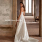 Sparkly Luxury Wedding Dresses Spaghetti Straps Shiny Mermaid High Side Slit Backless Bridal Gowns Sequins Bride Dress