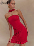 Charming Red Off-Shoulder Dress with Ruched Details for Elegant Dinner Party Evening Gown