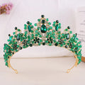 Baroque Wedding Crowns For Bride Crystal Princess Queen Bridal Tiara Crown For 15 Years Women Pageant Diadem Wedding Headdress as picture 5