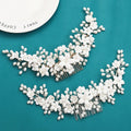 Flower Hair Combs For Wedding Bride Hair Accessories Pearl Bridal Hair Clips Hairpin For Women Wedding Hair Pieces Headdress