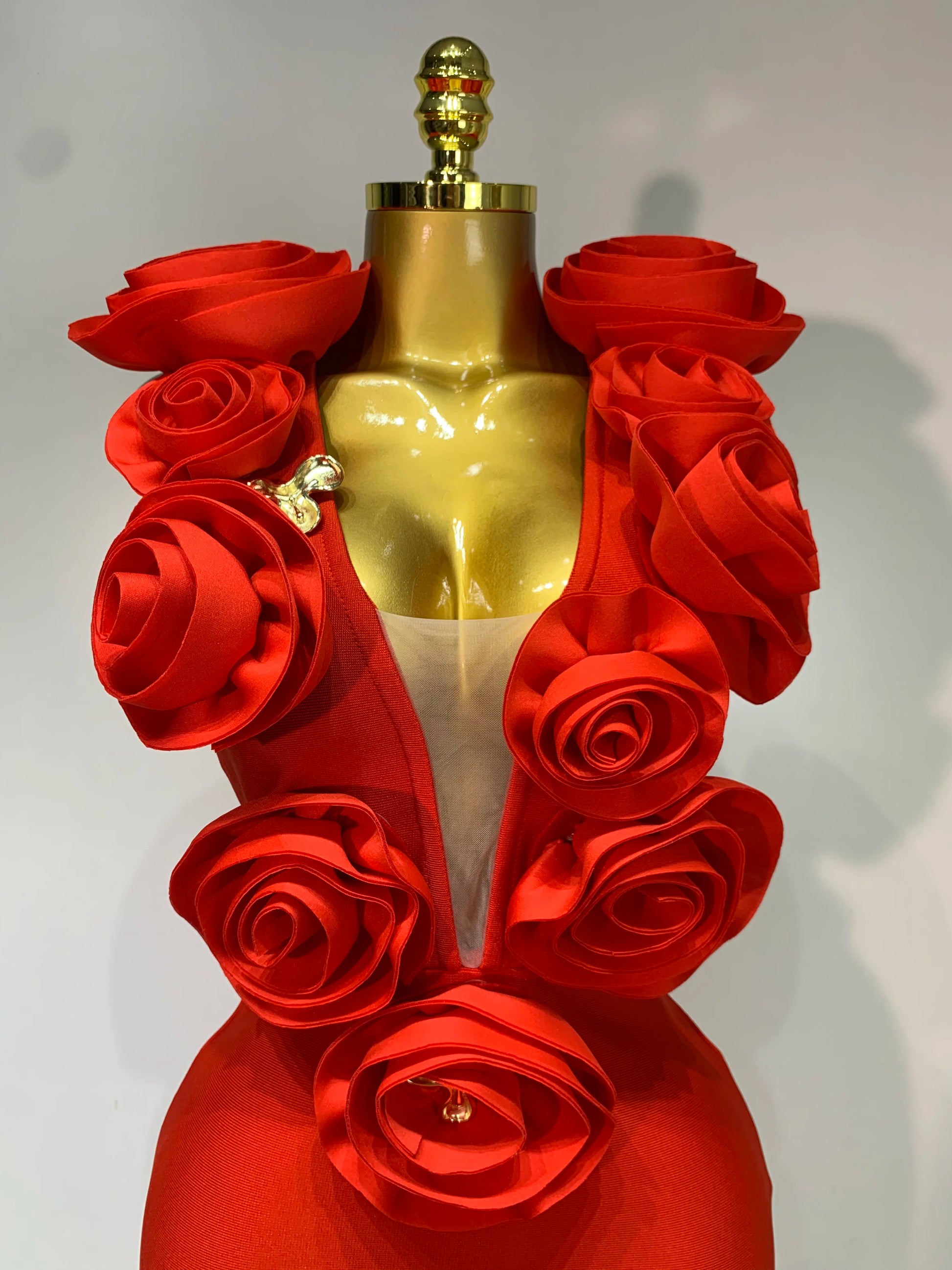 Fashion 3D Flower Sleeveless Bodycon Bandage Dress Women Celebrity Elegant Party Club Luxury Birthday Dress Vestidos