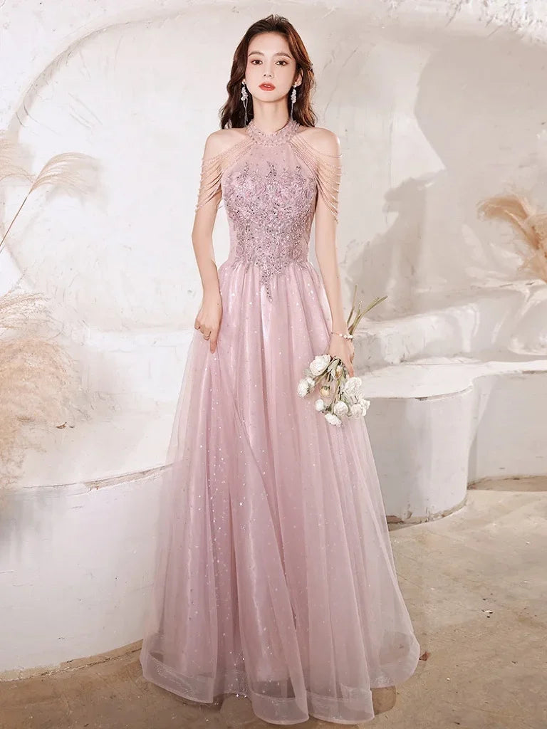 Elegant Dresses for Women Evening Dress Robe Prom Gown Formal Party Long Luxury Customized Occasion Wedding Women's