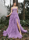 Prom Party Cocktail Evening Dresses Ball Gowns Suitable Dresses on Request Chic and Elegant Woman Dress for Women Customized PURPLE