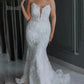 Gaun pengantin ukuran plus untuk wanita strapless a-line leeveless renda appliques bride gaun sapuan kereta vestido dibuat khusus
