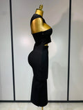 Bandage Dresses for Women Black Bodycon Dress Evening Party Celebirty Elegant Sexy Cut Out Midi Birthday Club Dresses