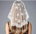 Mantilla Lace Veils For Church Spanish Style Muslim Head Coveing For Women Black White Catholic Chapels Veils For Wedding Bride