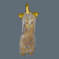 Latin Dance Gold Fringe Dress for Women Rumba Chacha Tango Practice Clothes Adult Children Latin Dancing Wear Outfit Tiaogao Beige