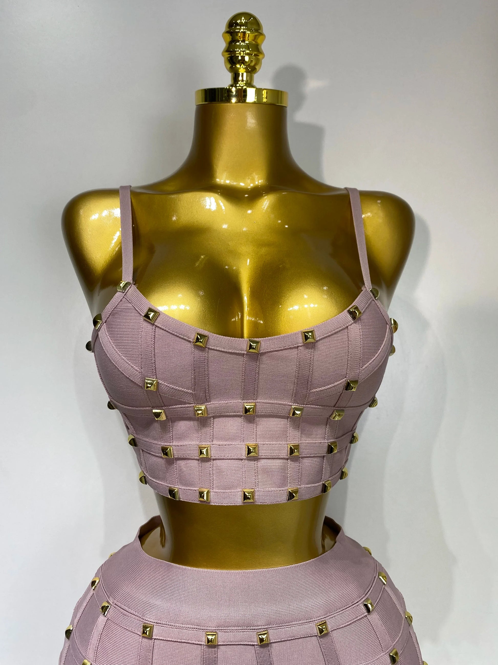 Women Sexy Luxury Birthday BandageTwo Piece Set Evening Party Prom Gown Celebirty High Street Club Party Outfit