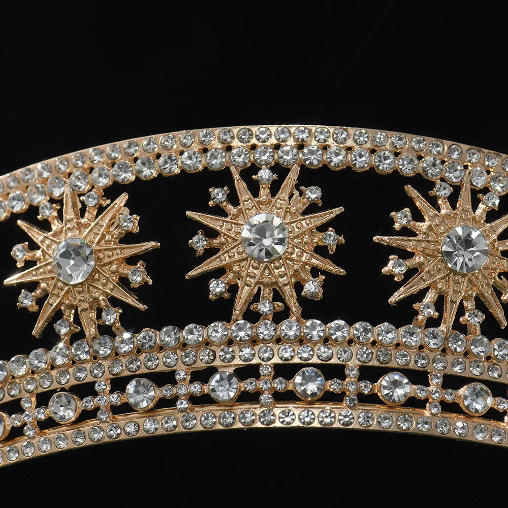 Baroque Queen Crown For Women Bridal Tiaras Crowns For Birthday Party 16 Years Diadem Wedding Hair Jewelry Headpiece Accessories